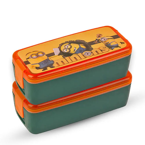 Bunny Lunch Box M-2 2 pc set - 550ml green