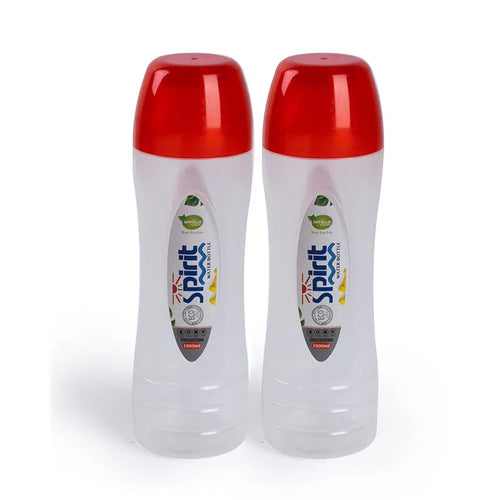 Spirit Water Bottle 2 pcs set Medium in red 1000ml Spirit Water Bottle 2 pcs set Medium in red 1000ml