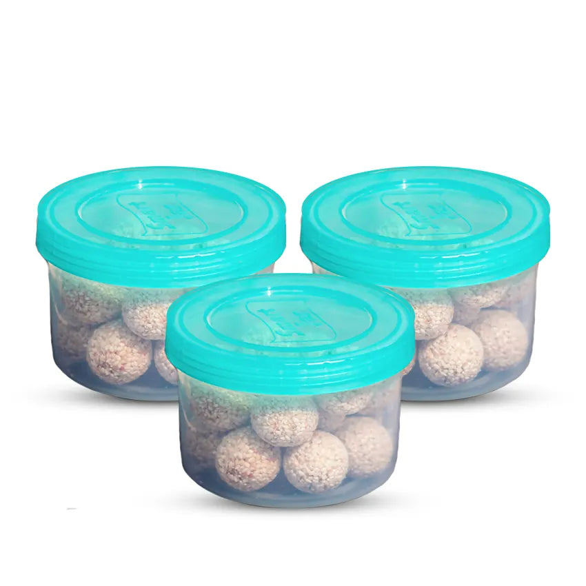 Smart Mini Jar 3 pcs set Medium in turqoise 200ml