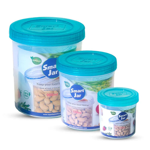 Smart Jar 3pcs Set Small/Medium/Large in Turqoise Smart Jar 3pcs Set Small/Medium/Large in Turqoise