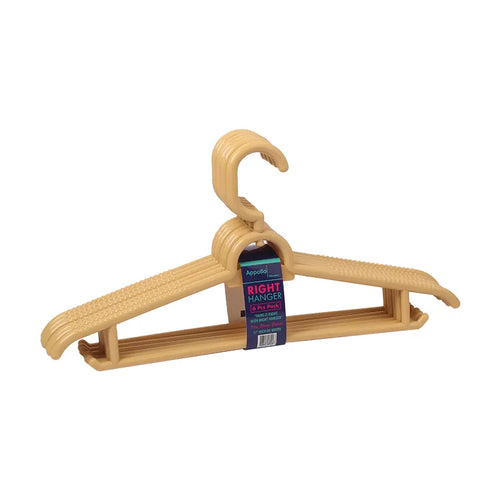 Right Hanger 6pcs Pack in beige Color Right Hanger 6pcs Pack in beige Color