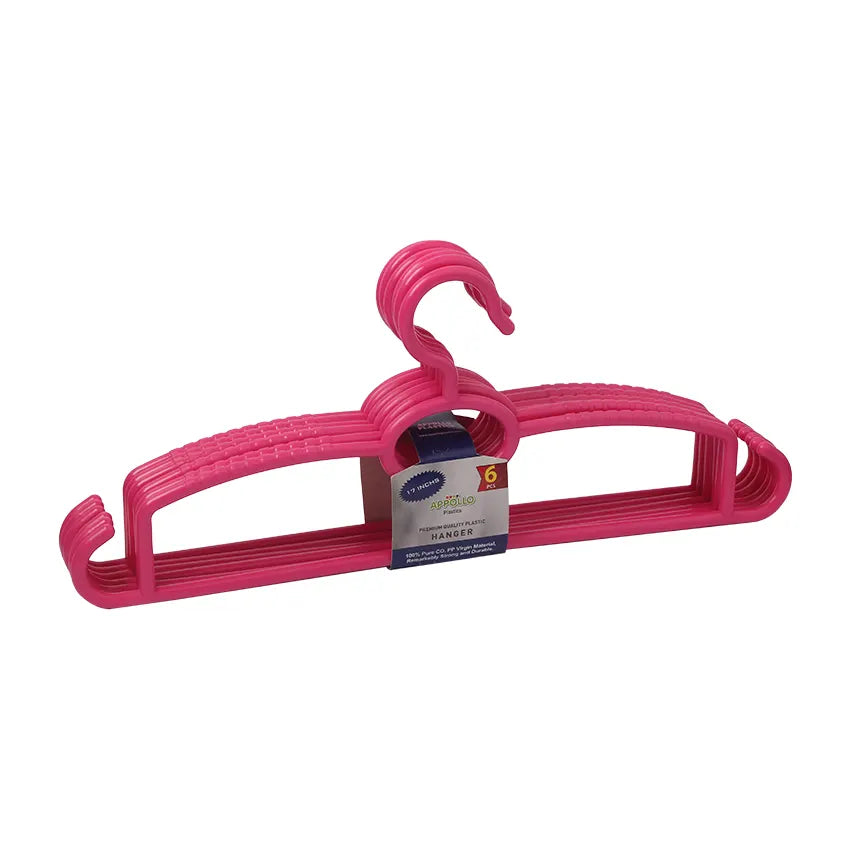 Premio Hanger 17" 6pcs Pack in Pink