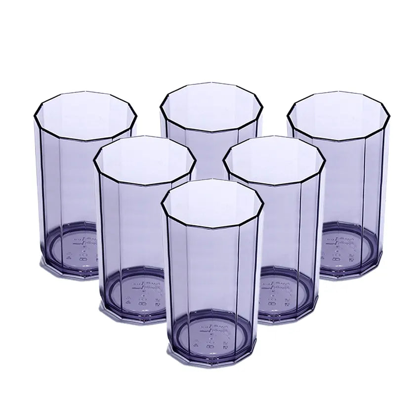 Party Acrylic Glass M-8 6 pc set - 250ml