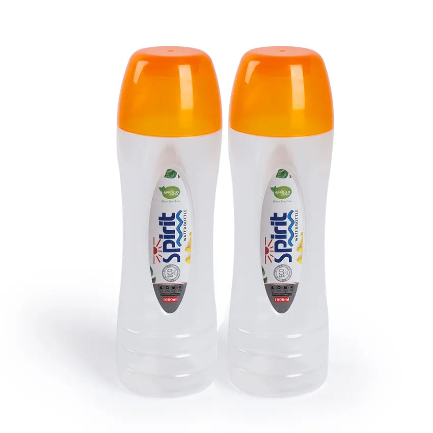Spirit Water Bottle 2 pcs set Medium in Orange 1000ml