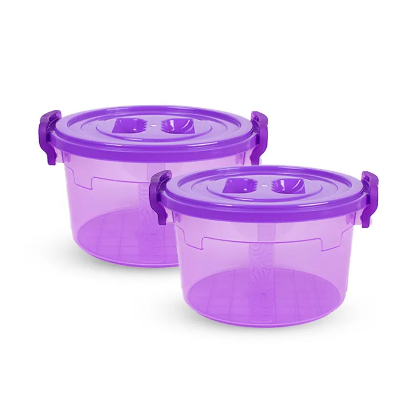 Handy Mini Food Storage Container 2 pc set - M 6000ml