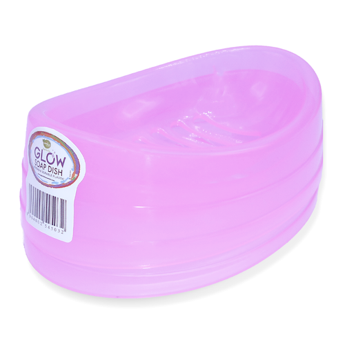 Glow Bath Soap Dish 2 pc set Pink Glow Bath Soap Dish 2 pc set Pink