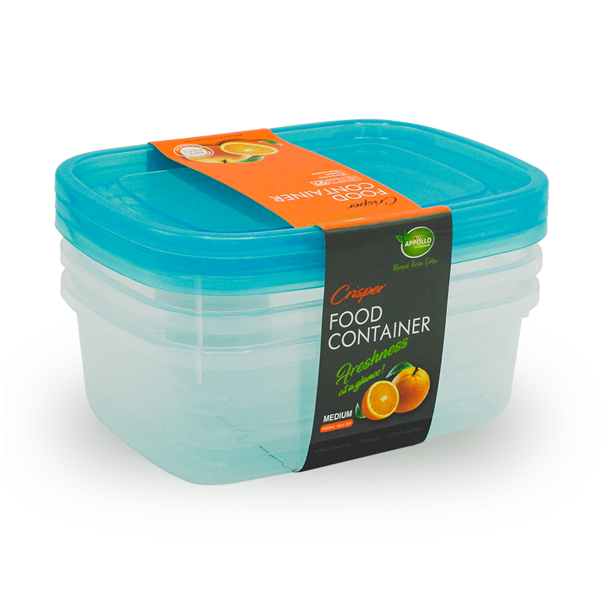 Crisper Food Container Medium - (1000ml) Turqoise
