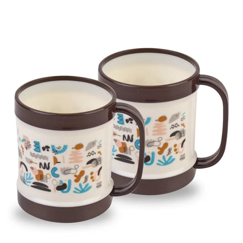 Alpha Mug 2pc Set - 400ml brown