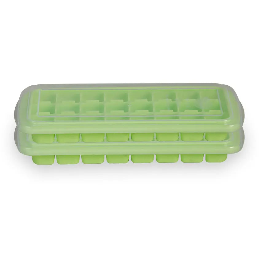 Bubble Ice Cube Tray 2 pc set light green