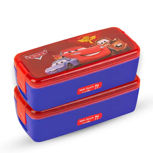 Bunny Lunch Box M-2 2 pc set - 550ml Blue Bunny Lunch Box M-2 2 pc set - 550ml Blue
