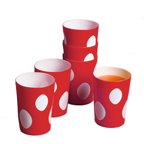 Twinkle Glass 6pcs Pack in Red 250ml Twinkle Glass 6pcs Pack in Red 250ml