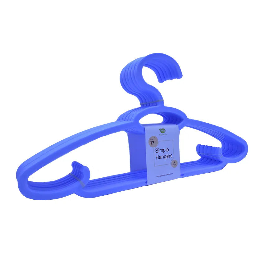 Simple Hanger 6pcs Pack in Blue