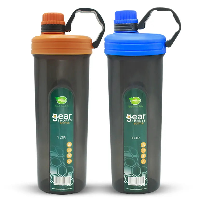 Gear Sports Water Bottle Large Pack of 2 (1 Liter)