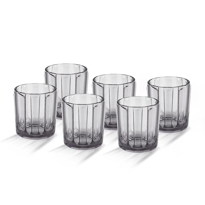Real Acrylic Glass M-3 6pc set 400ml