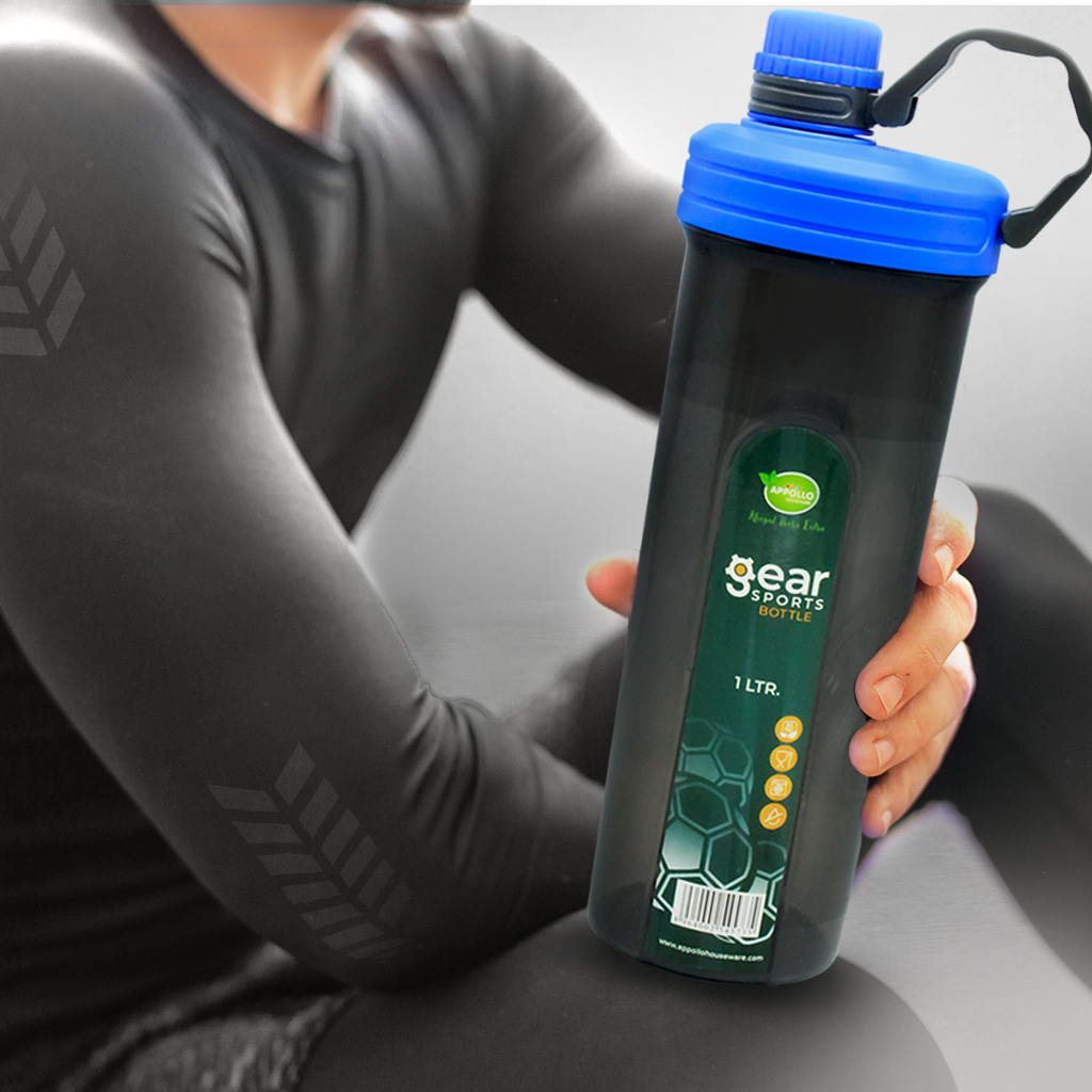 Gear Sports Water Bottle Large Pack of 2 (1 Liter) lifestyle Image