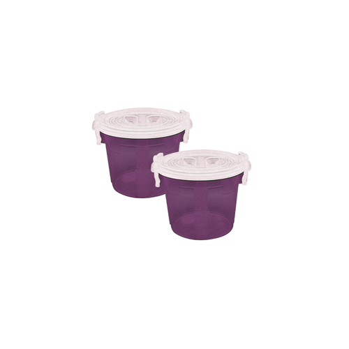 Handy Food Storage Container 2 pc set purple - Small 6 Litre Handy Food Storage Container 2 pc set purple - Small 6 Litre