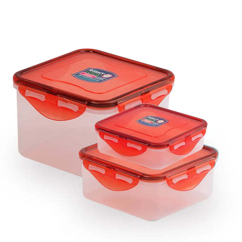 Right Lock Food Keeper S-M-L in Red