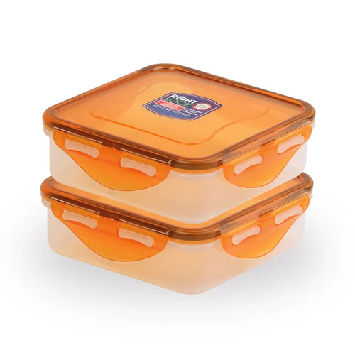 Right Lock Food Keeper 2 pcs set Small in orange 400ml Right Lock Food Keeper 2 pcs set Small in orange 400ml
