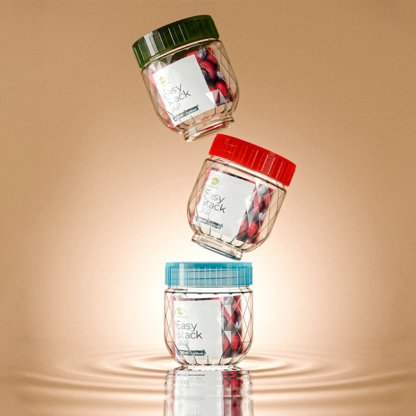 Easy Stack Jar Pack of 2 Small - (400ml) Easy Stack Jar Pack of 2 Small - (400ml)
