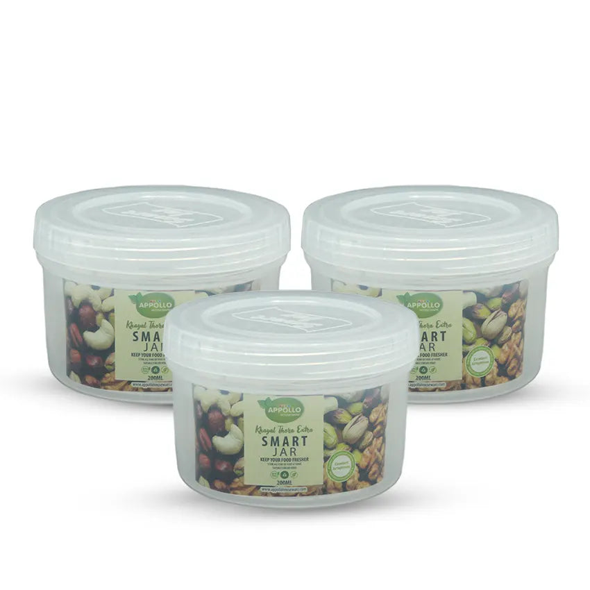 Smart Mini Jar 3 pcs set Medium in natural 200ml