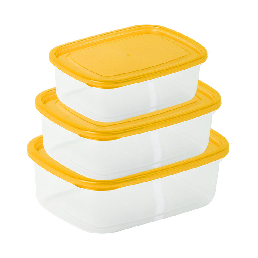 Crisper Food Container Pack of 3 - (S/M/L)