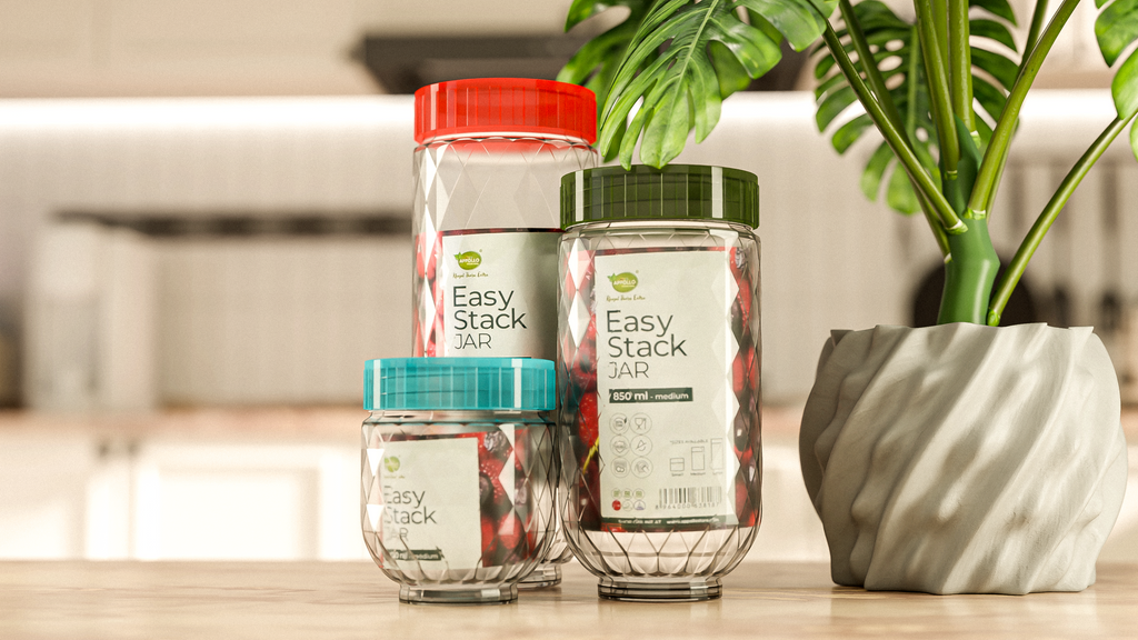 Appollo Easy Stack Jar – Smart & Space-Saving Kitchen Storage