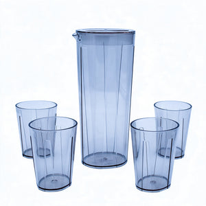 Fashion Acrylic Water Bottle with 4 Glasses