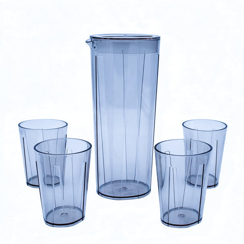 Fashion Acrylic Water Bottle with 4 Glasses