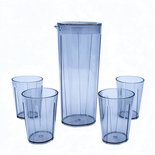 Fashion Acrylic Water Bottle with 4 Glasses