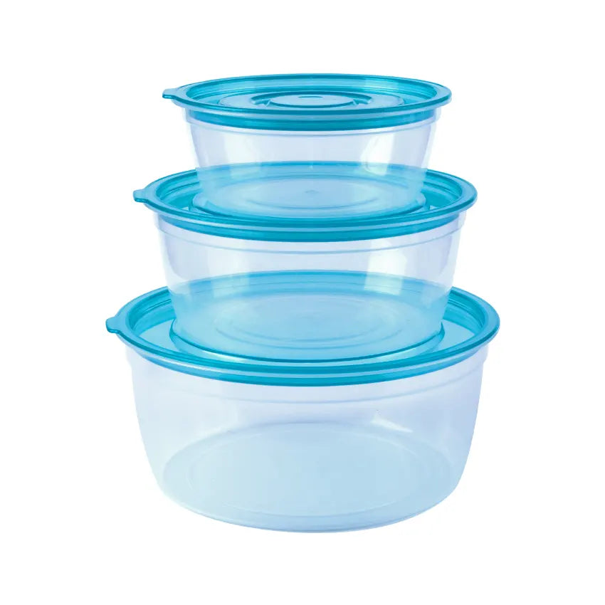 Trend Food Container 3pcs Set Small/Medium/Large in Turqoise