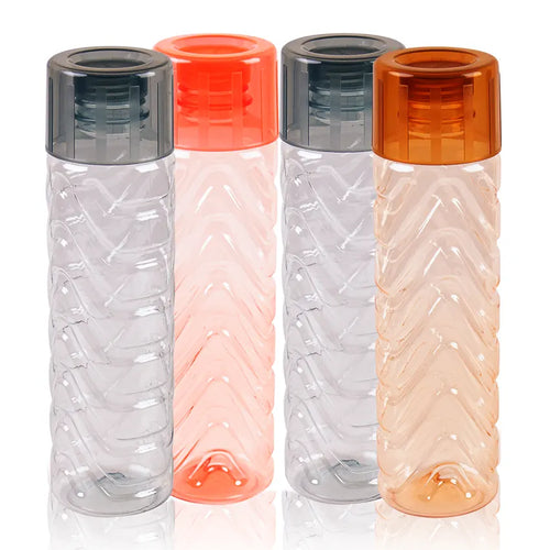 Platinum Water Bottle Model-2 4 pcs Pack in Assorted 1000ml