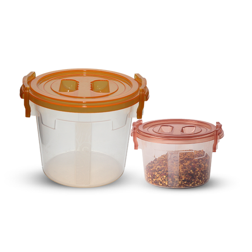 Handy Container Junior (1000ml and 1200ml) Pack of 2 Brown