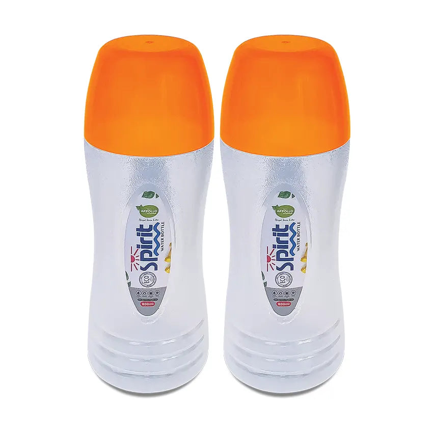 Spirit Water Bottle S 2pcs set in Orange 800ml