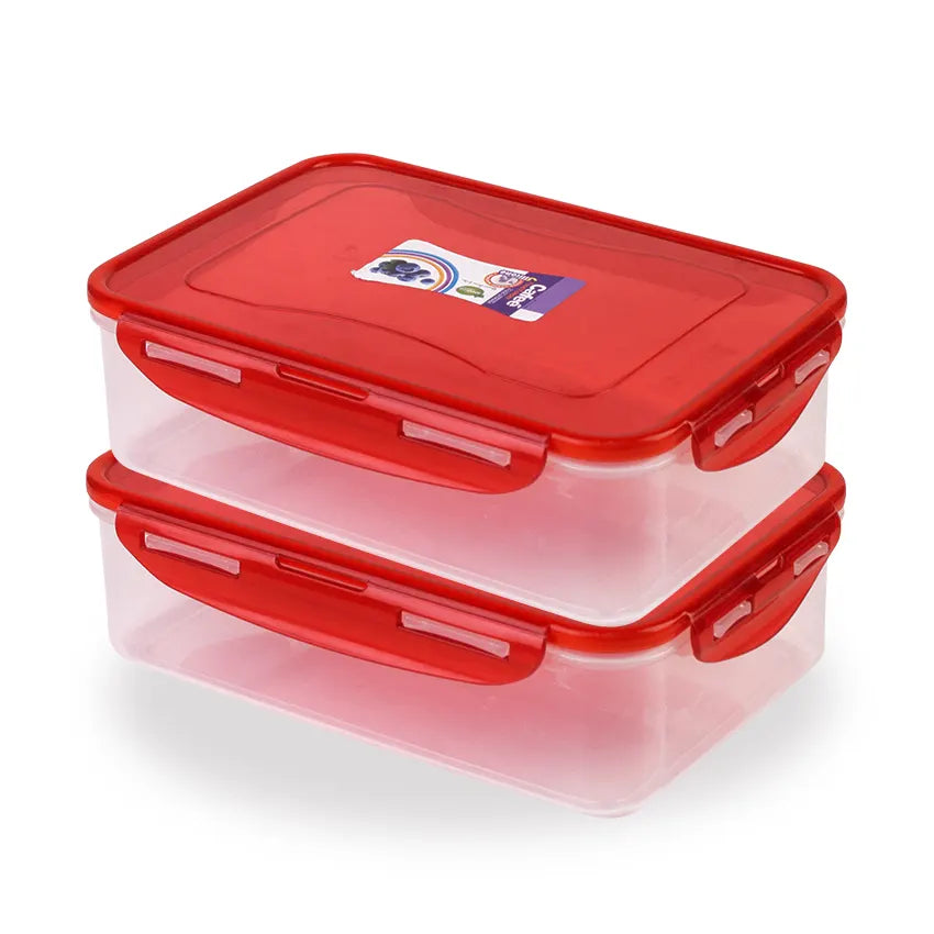 Cafee Food Keeper 2 pc set - M 650ml Red
