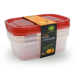 Crisper Food Container XL - (2500ml) Red