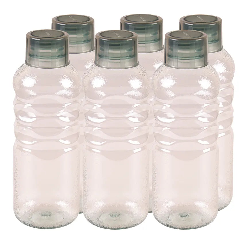 Bravo Water Bottle M-1 6 pcs Pack 1000ml Assorted