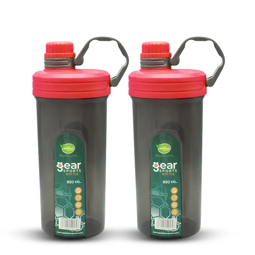 Gear Sports Water Bottle Small Pack of 2 850ML Appollo Store