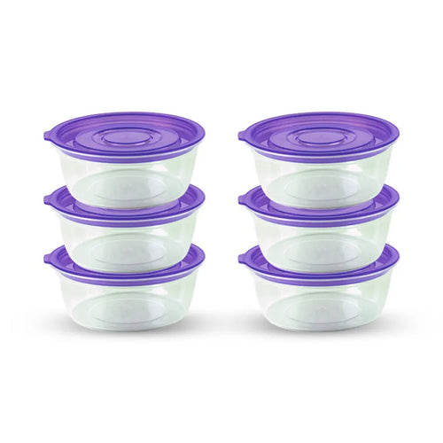 Trend Food Container 6 pcs Set Small in Purple 390ml