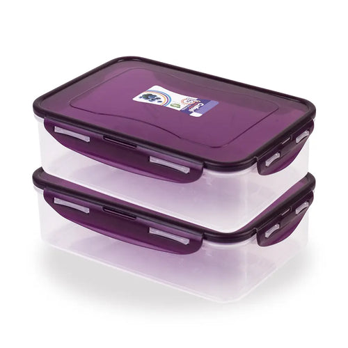 Cafee Food Keeper 2 pc set - M 650ml Purple