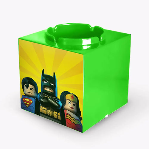 Blocky Cup Holder green with sticker