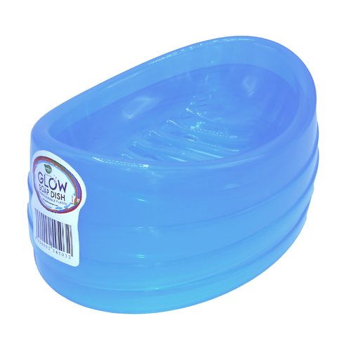Glow Bath Soap Dish 2 pc set Blue