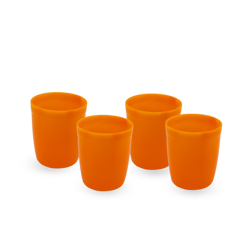 Saga Glass Pack of 4 in orange