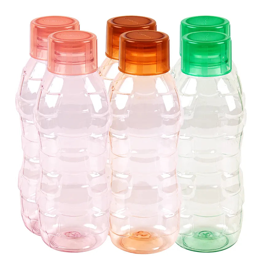Bravo Water Bottle M-2 6 pcs Pack 1000ml Assorted