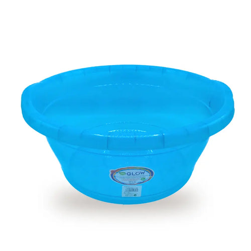 Glow Bath Tub 24 Litre Transparent Turqoise