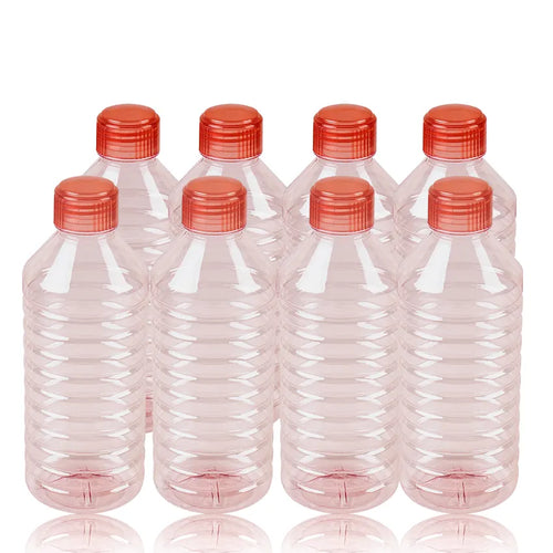 Super Surprise Water Bottle Model-1 8 pcs Pack in Assorted with Red Cap 1000ml
