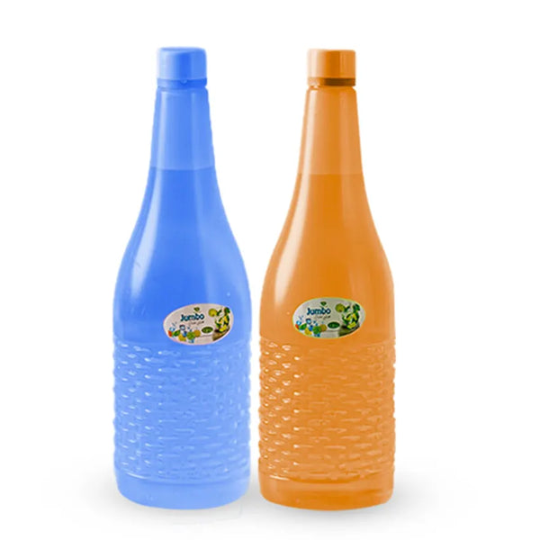 Jumbo Water Bottle 2 pc set Orange & Blue - 1.2 liter