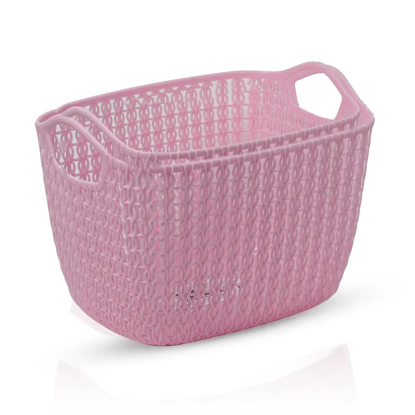 Lace Basket 2 pcs set in Pink