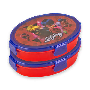 Mini Lunch Box 2 pcs set in Red - 250ml