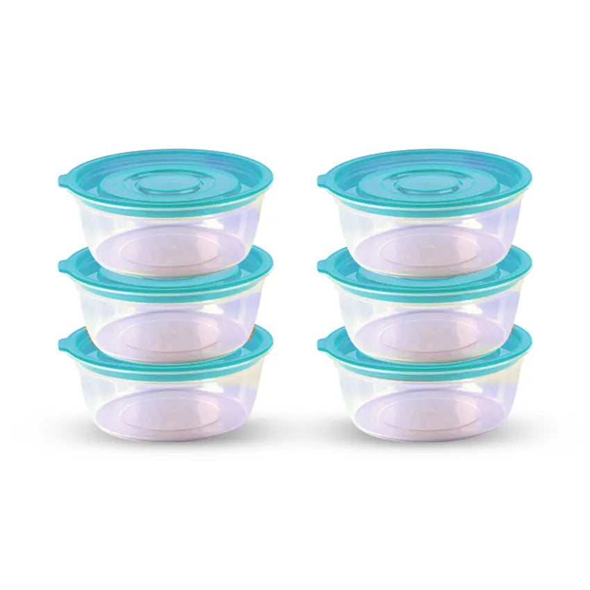 Trend Food Container 6 pcs Set Small in turqoise 390ml