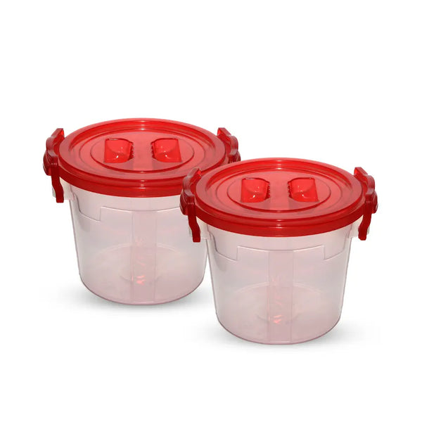Handy Junior Food Storage Container 2 pc set red - 1200ml